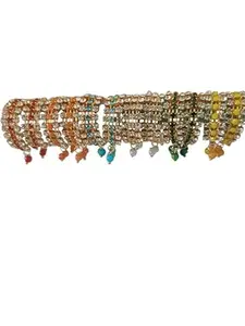 Ladoo Gopal kada/kangan for Laddu Gopal ji janmashtami Radha ashtami (Pack of 6 Pair) by Pratyush