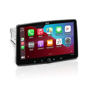 BOSS Audio Systems Elite BECPA9W Car Stereo – Wireless Apple CarPlay & Android Auto, 9 Inch Single Din Touchscreen, Bluetooth Head Unit, Radio Receiver, USB, No CD DVD Player