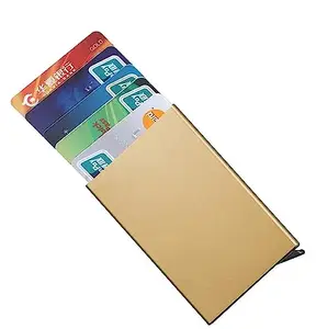Stealodeal Aluminium Unisex Business Card Holders(Gold-50)