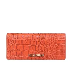 Hidesign Women's Leather Wallet (Orange)