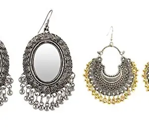 FASHMADE “Where Fashion is Made” Earrings for Women fashion Combo Jhumka for Girls | Combo Pack of 2 Set | Fashion Jewellery Women Artificial Gold Plated | Fancy latest Alloy Chandbali Earring Drops & Danglers | All