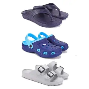 DRACKFOOT Men's Sandals | Lightweight Wear| Stylish & Easy to Wear For Men'S GR-SAN-(3-COMBO)-3153-3019-3114-10