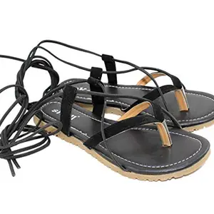 SKOLL Women Pom Pom Flats Black