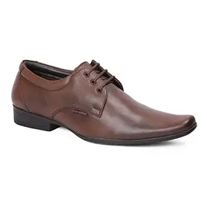 Red Chief Formal Derby Shoes for Men Tan