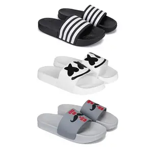 DRACKFOOT Men's Sandals | Lightweight Wear| Stylish & Easy to Wear For Men'S GRT-San-(3-COMBO)-3024-3030-1590-7