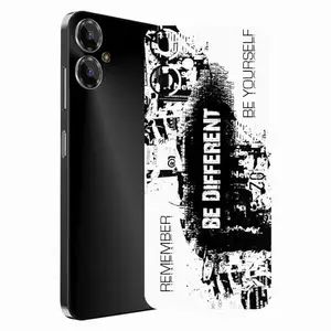 AtOdds - Compatible for Lava Blaze 2 - Mobile Back Skin Sticker - Lamination - Back Screen Guard Protector Film Wrap (Design - Be Different)