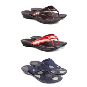 Women's Sandals | Lightweight Wear| Stylish & Easy to Wear For Women'S PCV-SAN(3-COMBO)-1955-1958-1973-5