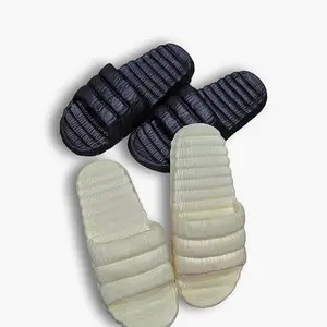 Bubble Soft Slippers for Men | Lightweight, Anti-Skid & Comfortable Flip-Flop Sliders | Flexible, Durable, Water-Resistant Casual Slip-On Sandals for & Poolside (White|blue|black|Grey, UK Footwear Size System, Adult, Men, Numeric, Medium, 6)