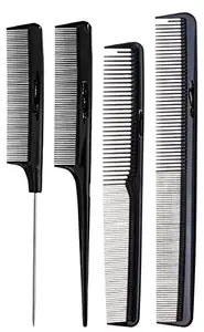 IAS Hair Combs - Cutting & Styling Combs Kit - Set of 4