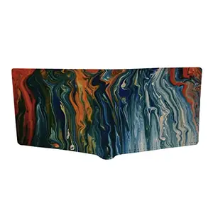 CRAFTSEVER Canvas Wallet for Men and Boys 6 Card Holder Wallet,bi fold Canvas Printed Genuine Wallet and Purse Card Holders for Men (Black)