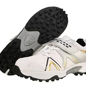 SG Shoe SG Century 3.0 WHT/BLK/GLD No. 7 Cricket Shoes, 7 (WHT/BLK/GLD)
