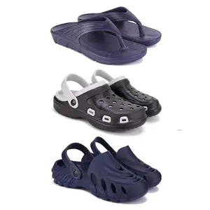 DRACKFOOT Men's Sandals | Lightweight Wear| Stylish & Easy to Wear For Men'S GR-SAN-(3-COMBO)-3153-3018-3136-9