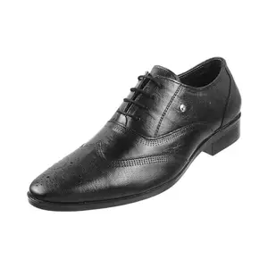 Metro Men Black Leather Brogue/Formal Shoes UK/10 EU/44 (19-265)