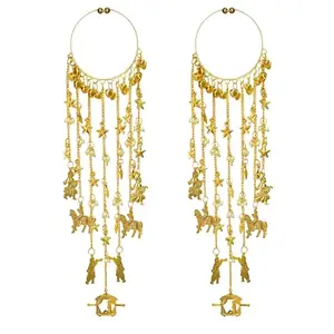 SBP Fashion Bridal golden kalire | kalire for wedding bridal for women| Kaleeras for Bride | Kalerein for bridal | Kalera | golden kaleera | Traditional Wedding Kaleera for bride.kl-2404-133 (Golden)