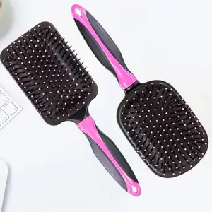 Hair Brushset of 2 with Strong & Flexible Nylon Bristles having Anti-static Ball Tips, Straightening, Smoothing, Ideal for Men & Women