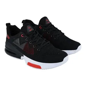 Lancer Mens RAMBO-144BLK-RED Black Red Running Shoe - 9 UK