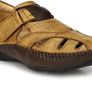FASHION VICTIM Men's Outdoor Sandals (6, Teak)