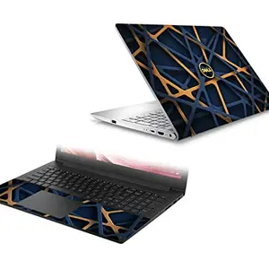 Arjun Designs-Let’s illuminate ideas Arjun Designs Abstract Mesh Laptop Skin Compatible for DELL 15.6" Laptops with Palm Rest Skin (Customizable)