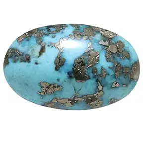 EVERYTHING GEMS 41.25 Ratti 40.00 Carat Natural Blue Copper Turquoise Irani (Firoza) Stone Perfect for Ring
