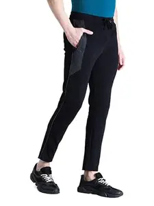 CROCODILE Men Solid Slim Fit Track Pant | Mid Rise | Drawstring Waist | Regular Length | Casual Sports Lounge Bottomwear