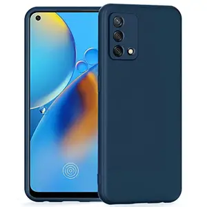 CSK Back Cover Oppo F19 Scratch Proof | Flexible | Matte Finish | Soft Silicone Mobile Cover Oppo F19 (Blue)