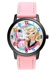 Atomic Elegant Barbie (Pink) (Kids Series) Analog Watch - for Girls | Barbie Watch | with Trending Pink Strap & Classy Design