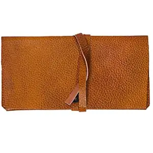 Iron Tailor Ladies Cash Wallet Genuine Leather (Golden Brown)