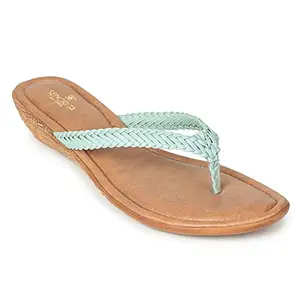 Liberty Women Eliza-3 S.Green Fashion Slippers -4 UK(52080631)
