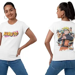 Pinklips Shopping Naruto Uzumaki Fan Art Theme Kids Boys & Girls Half Black Sleeve Cotton T-Shirt NATUROPINKTSHRT08_M
