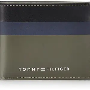 Tommy Hilfiger Men Gospic Leather Global Coin Wallet - Olive