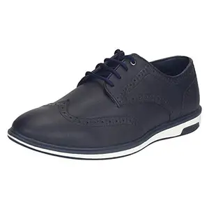 Red Tape Men's Navy Brogue Style Shoes-9