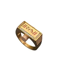 Stylish Men's Designer Ring Diamond Gold Ring For Men Ring/Gold Ring||JEWELRYRING-119-22