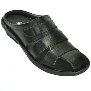 AJANTA Men Black Outdoor Sandals-6 UK (40 EU) (CG0716)