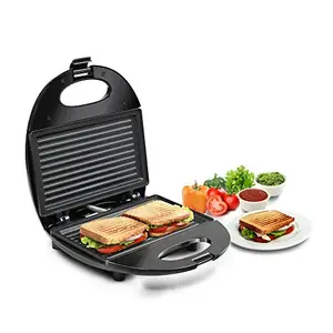 Russell Hobbs GRILLO750-750 Watts 2 Slice Grilled Sandwich Maker With 2 Years Manufacturer Warranty, Black, Small price in India.