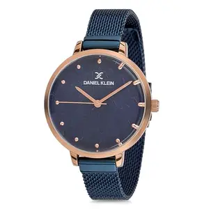 Daniel Klein Analog Blue Dial Women's Watch-DK11637-7