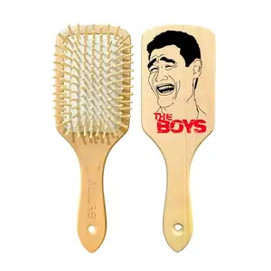 Allure Personalised The Boys Print Paddle Hair Brush
