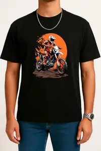 Aruna Lifestyle Focus on Money Men's Drop Shoulder Graphic T-Shirt – 100% Cotton Blend, Oversized Fit, Stylish Printed Tee for Men & Boys – Black (S to XXL)