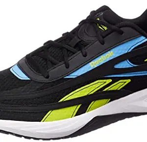 Reebok Men Synthetic/Textile CS Winning Edge M Running Shoes Black/Essential Blue/SEMI Solar Yell UK-6