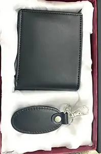 WildHorn ® RFID Protected Brown Genuine Leather Men's Wallet and Pen Combo