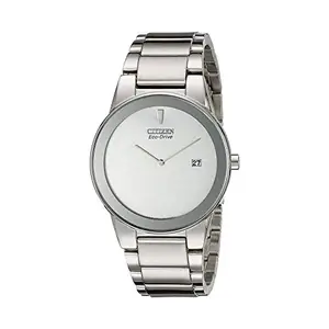 Citizen Stainless Steel Analog White Dial Men Watch-Au1060-51A, Silver Band