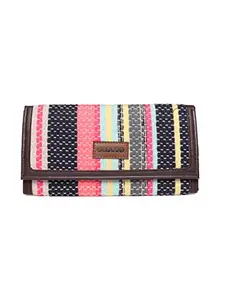 ASTRID Flapover Multicompartment Wallet for Women and Girls (Multicolor)