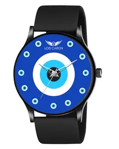 LOIS CARON Nazarbattu Watch Style Soft Comfortable Silicone Strap Analog Wrist Watch for Men