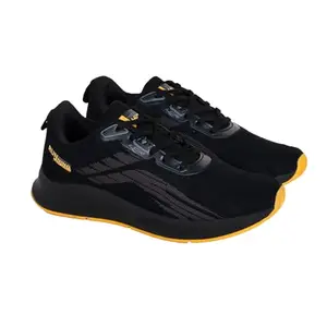 Lancer Mens FLASH-10BLK-MSTD Black Running Shoe - 7 UK