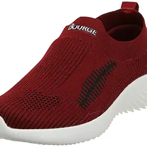 Bourge Women's Black and Yellow Running Shoes (Micam-z112-5)