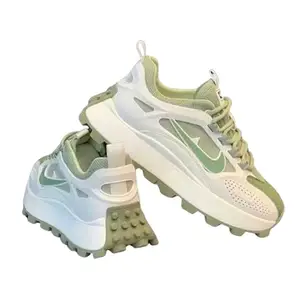 ATIF Enterprises Men's Sport Synthetic Leather Casual Lightweight Comfortable Lace-Up for Running Walking Shoes (Green-10)