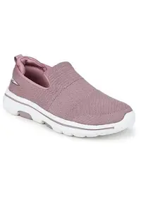 Columbus Claire Lightweight Sports Shoes - Daily use, Comfort Grip, Running, Walking, Casual use- Navy for Women's & Girl (Peach, Numeric_5)
