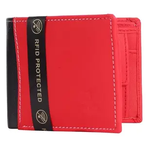 GO Hide RED Wallet for Men I 7 Card Slots I 4 Currency & Secret Compartments I