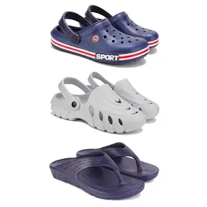 DRACKFOOT Men's Sandals | Lightweight Wear| Stylish & Easy to Wear For Men'S GR-SAN-(3-COMBO)-3015-3139-3153-7