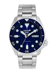 Seiko Stainless Steel Analog Black Dial Men Watch-Srpd51K1, Bandcolor-Silver