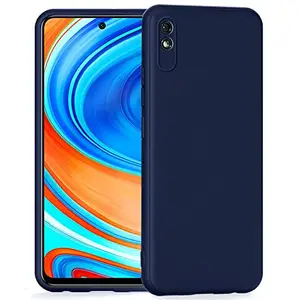 CSK Back Cover Redmi 9A Scratch Proof | Flexible | Matte Finish | Soft Silicone Mobile Cover Redmi 9A (Blue)